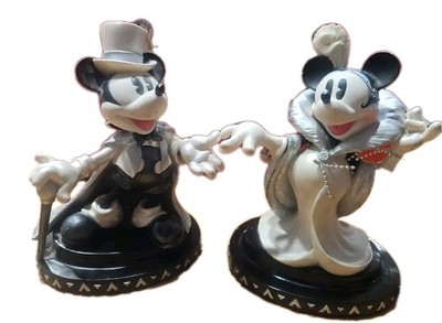 Enesco ''Steppin' Out Mickey'' Aet Of 2 266787 & 266795 With Boxes