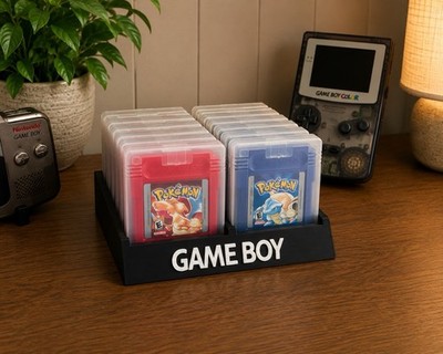 Nintendo Game Boy Cartridge Display Stand Holder Organizer Shelf Retro GB