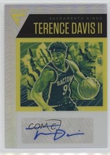2020-21 Panini Flux Signatures Silver Prizm Terence Davis II #FLS-TDV Auto 2s2