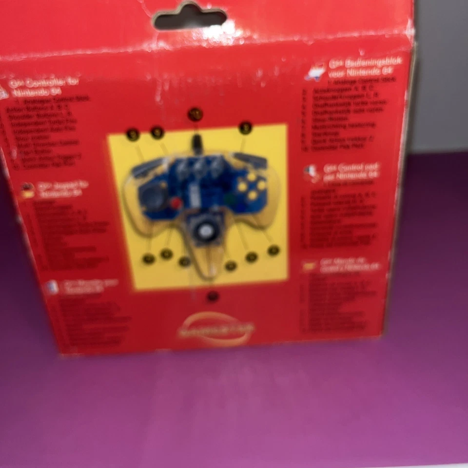Transparent Gamester N64 Controller For The Nintendo 64 Games Console new vtg - Image 4 of 4