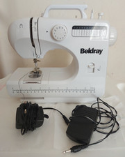 Beldray Portable Electric Sewing Machine w/ Foot Pedal, Carry Bag, BEL0197AR