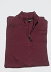 Tasso Elba Men's Burgundy 1/4 Zip Cotton Blend Size S — photo 1