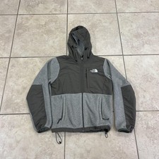 The North Face Jacket Womens XS Gray Green Polartec Fleece Hooded Zip Outdoor