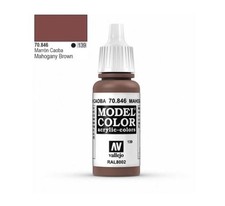 AV Vallejo - Model Color Acrylic Paint 846 Mahogany Brown 17ml (139) - VAL846