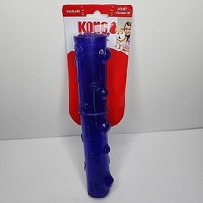 KONG Squeezz Stick Chew Bone for Dogs Vibrant Purple and Squeaks