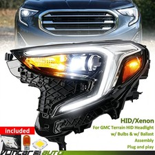 For Gmc Terrain 2018-2021 Hidxenon W Led Drl Headlight W Bulb Left Driver Lh
