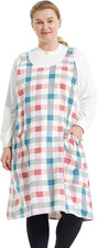Big plus Size Aprons for Women with Pockets Cotton Linen Baking Kitchen Cooking