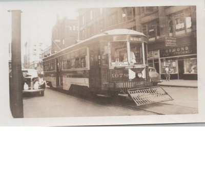 Syracuse Transit Corporation Auto 1078 Wolf Street Line 1940 Foto 3,5 x 5,75