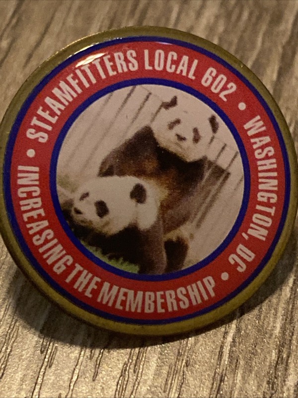 UA Local 602 Union Plumbers Pipefitters Steamfitters Washington DC Pin Rare