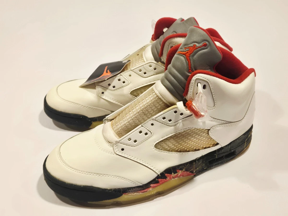 Jordan 5 OG 1990 White Fire Red for Sale | Authenticity Guaranteed