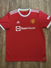 Adidas Manchester United Jersey Red Team Viewer Primegreen Soccer Top Size XL