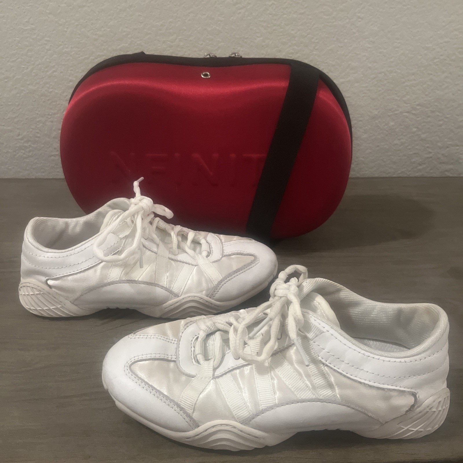 Nfinity Evolution Cheerleading White Leather Comp… - image 3