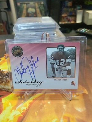 2009 Press Pass Legends - Saturday Signatures Charley Taylor #SS-CT (AU)
