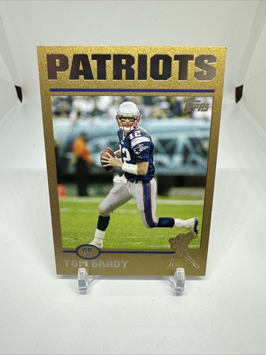 2004 Topps Tom Brady Gold #/499 New England Patriots Karte Goldfolie SSP #275 - Bild 1 von 2