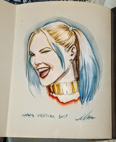 Mark Texeira Harley Quinn Original Art Water Color 9"x 11" 2017 SDCC Exclusive