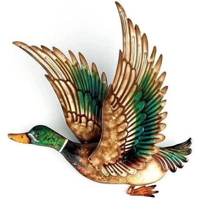 METAL 3D DUCK WALLART WALL ART GARDMAN  8457 13.75'' x 14'' SIGN DECOR NEW