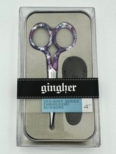 Gingher Designer Series 4" Embroidery Scissors NIB Sealed- Charlene