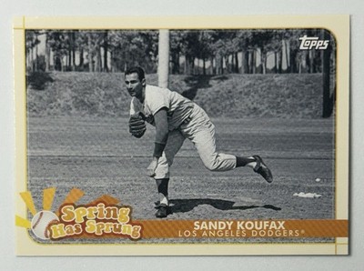 2020 Topps Opening Day Sandy Koufax Spring Has Sprung #SHS-4 Los Angeles Dodgers