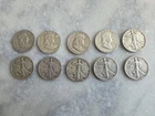 Franklin And Walking Liberty Half Dollars 90% Silver Lot Of 10