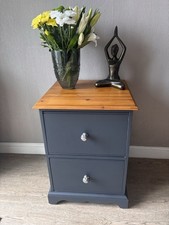 Solid Wood Beside Table Unit Drawer Storage Cabinet Bedside Table