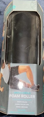 Gaiam Restore Muscle Therapy 13 1/2''Foam Smooth Surface Roller Black New