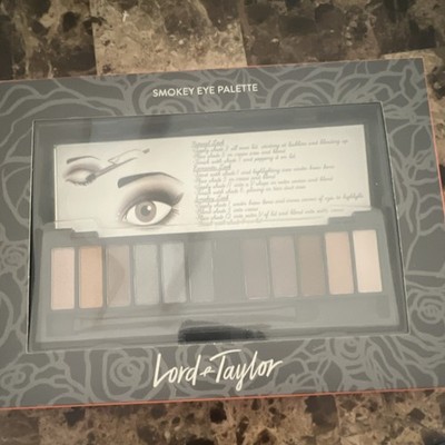 Lord & Taylor Smokey Eye Palette 12 Shades Matte Shimmer Pressed Powder