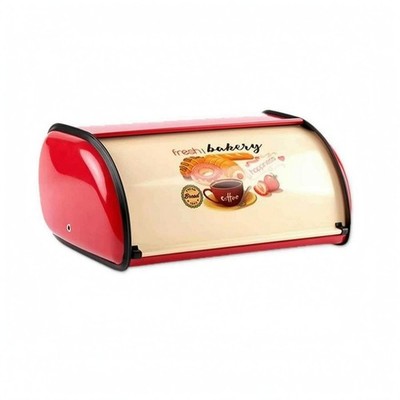 Retro Brotkasten Bäckerei Druck Flip-Top Brotkasten Arbeitsplatte