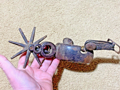 Antique Mexican Colonial Charro, Vaquero single spur heavy