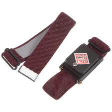 Anti Static Wrist Strap ESD Antistatic Cordless with Spare Bracelet Wine Red
