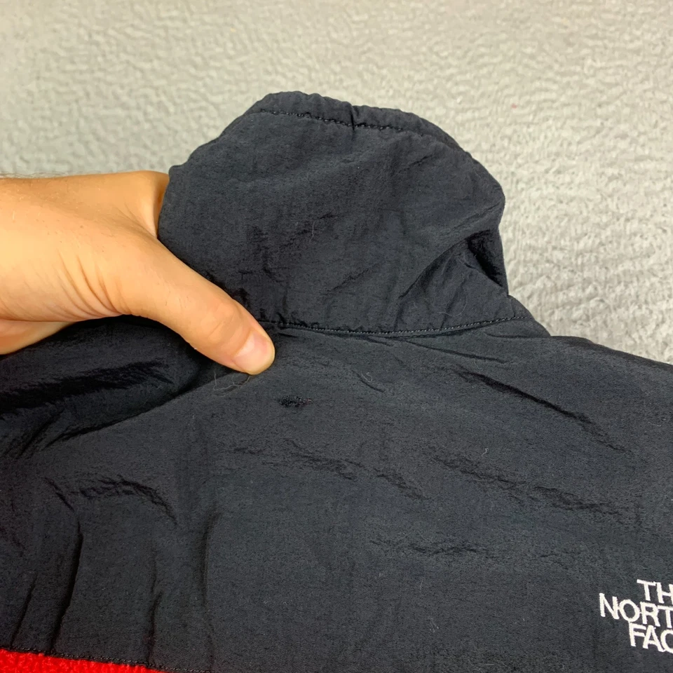 Chaqueta Denali Vintage North Face Para Hombre Grande Años 90 Roja Hecha en EE. UU. Foto 4 de 4