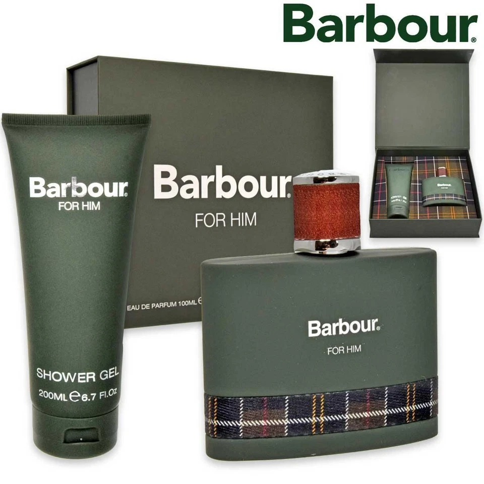 Barbour Him EDP 100ml + Shower Gel 200ml Herren Parfum Set Elegant Geschenk