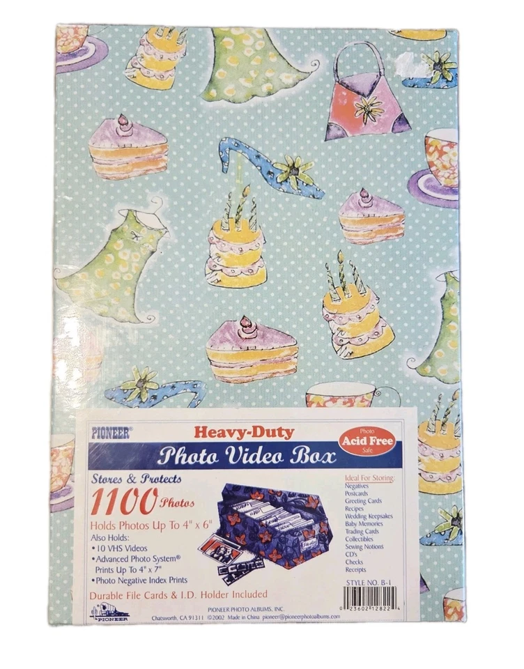 NUEVO SELLADO Caja de Almacenamiento Foto Video 4 x 6 Soporta 1100 Fotos Pioneer Foto 2 de 4