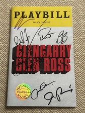 Glengarry Glenross Full OBC Broadway Cast Signed Opening Night Playbill