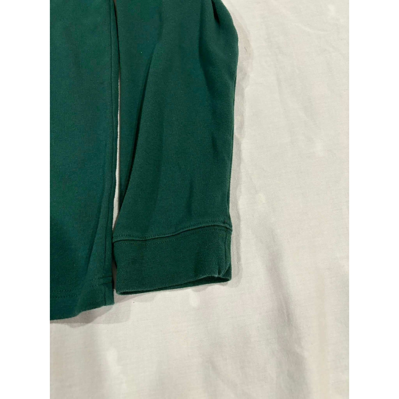 Scandia Woods Forest Green Mock Neck Long Sleeve Shirt Top Size LGE TL