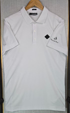 J. LINDEBERG x PELICAN HILL CALI Mens Knit Sided Polo Shirt Size Large Wicking