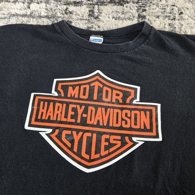 Vtg 70s Harley-Davidson Champion Blue Bar T-Shirt Large Bar