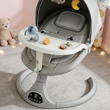 Electric Baby Swing Infant Cradle Bouncer Rocker Chair Music Remote Bluetooth**