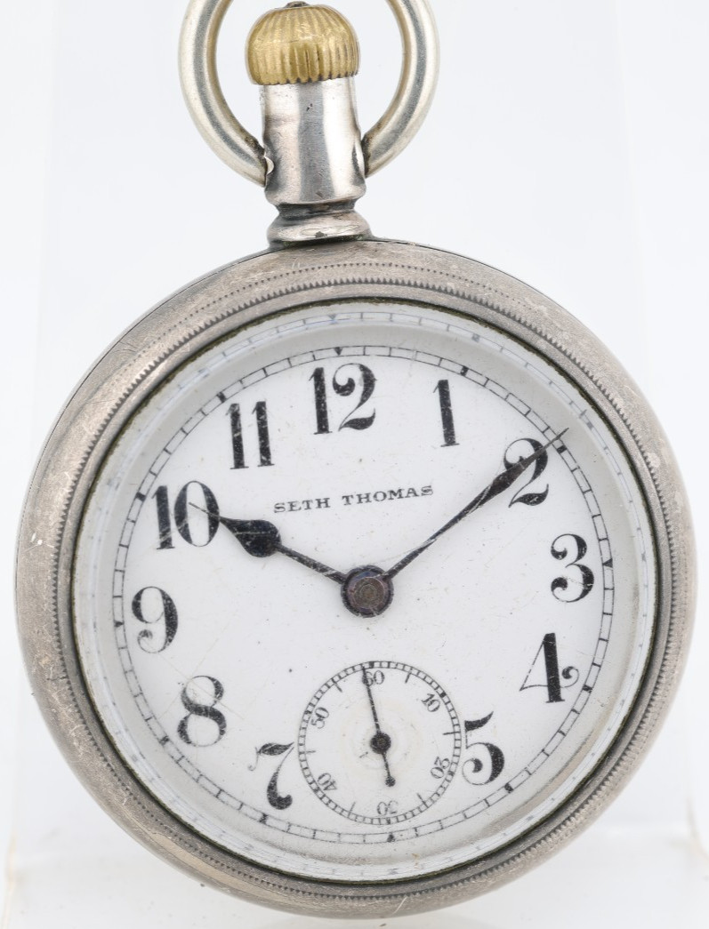 SETH THOMAS GRADE 36, 7j, 18s, 772184, POCKET WATCH, CENTURY CASE, RUNS (JS)