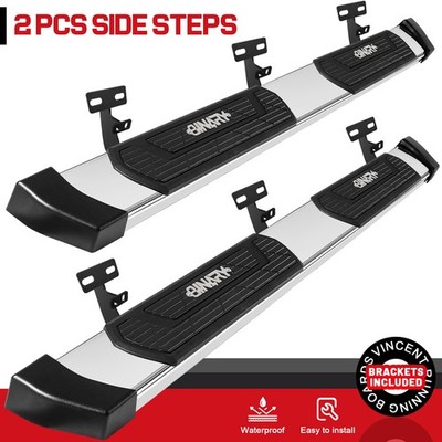 6'' Bar Side Step Fit 2009-2018 Dodge Ram 1500 Quad Cab W S/S Running Boards