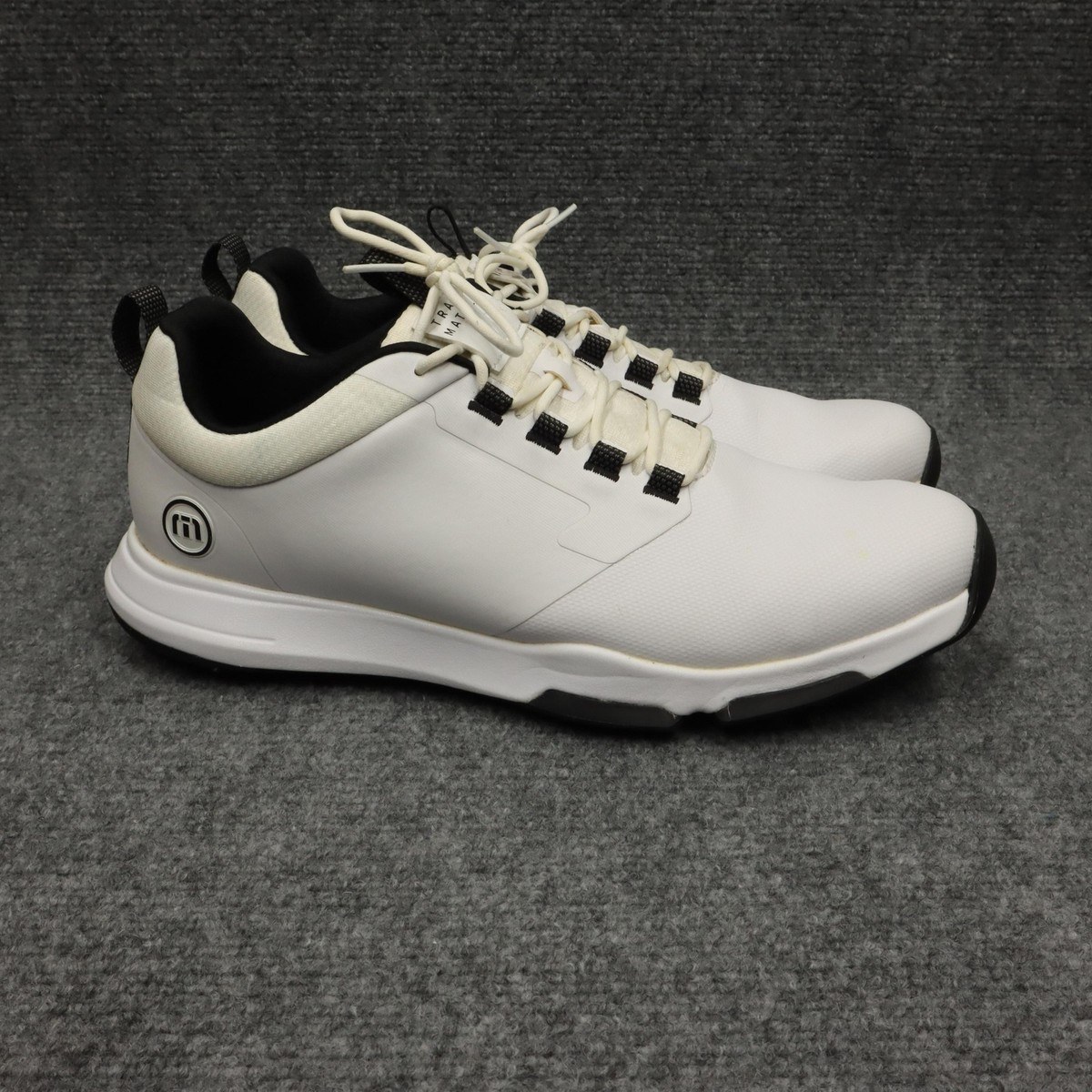 TravisMathew The Ringer 2 Golf Shoes Mens Size 11 White Spiked