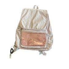 Girls Pink Unicorn Backpack Clear Pocket Organizer Pouch NWT Blush Gold