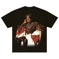 Michael Jackson King of Pop T-Shirt Retro Graphic Tee Unisex S-5XL