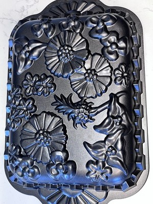 Nordic Ware Wildflower Floral Design Non Stick Heavy Duty Cake Pan 10 cup 9x14