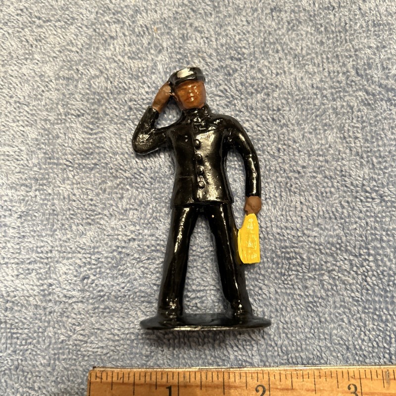 BARCLAY PORTER TRAIN FIGURE.. SOLID CAST