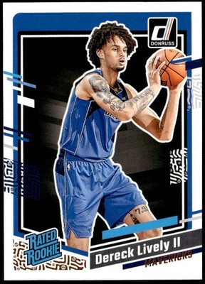 2023-24 Donruss #233 Dereck Lively II Rated Rookie E1