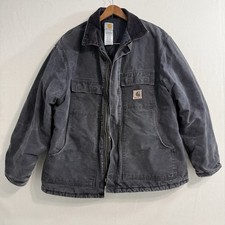 Carhartt Arctic Jacket Nylon Quilt Lined Mens Size XL C26 Black