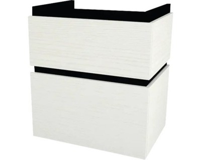 Waschtischunterschrank mit 2 Schubladen Devo Viva 2.0 BxHxT 59x66x44 cm struktur