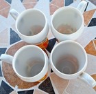 Vintage Daisy Coffee Mugs Yellow & Orange Green 1970's Flower Set of 4 — photo 8