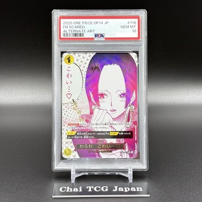 PSA 10 Boa Hancock I'm scared OP14-118 Azure Sea's Seven ONE