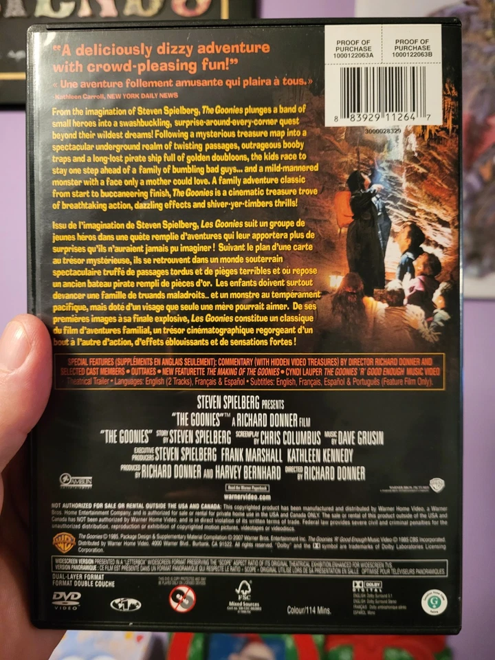 The Goonies Dvd (1985) Canadian Bilingual Version - Image 2 of 3